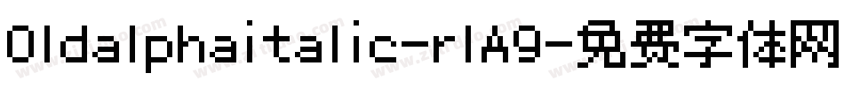 Oldalphaitalic-rlA9字体转换