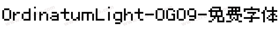 OrdinatumLight-0GO9字体转换