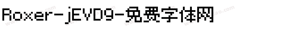 Roxer-jEVD9字体转换