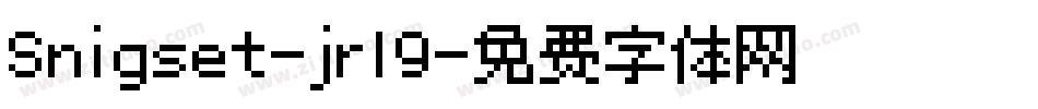 Snigset-jrl9字体转换