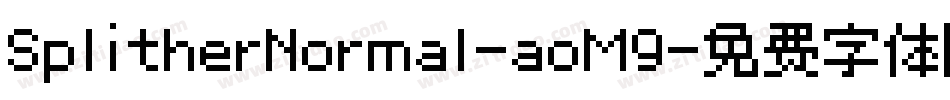 SplitherNormal-aoM9字体转换