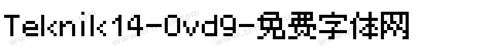 Teknik14-0vd9字体转换