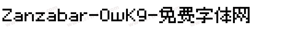 Zanzabar-0wK9字体转换