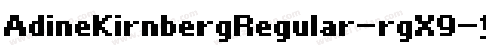 AdineKirnbergRegular-rgX9字体转换