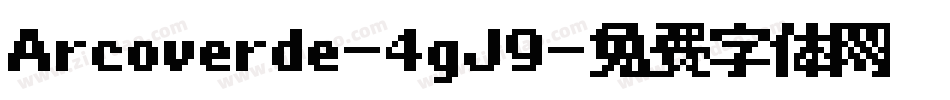 Arcoverde-4gJ9字体转换