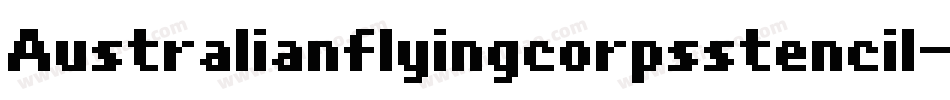 Australianflyingcorpsstencil-XAJ9字体转换