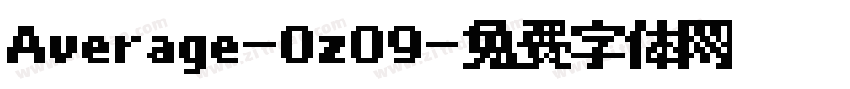 Average-0zO9字体转换