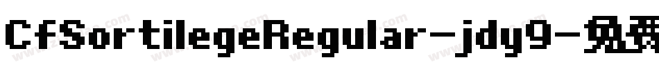 CfSortilegeRegular-jdy9字体转换