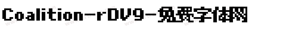 Coalition-rDV9字体转换