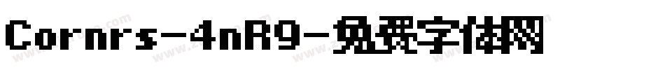 Cornrs-4nR9字体转换