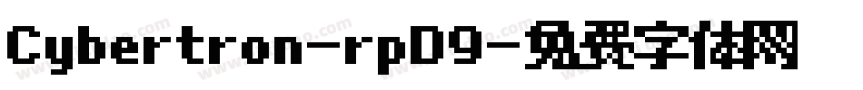 Cybertron-rpD9字体转换