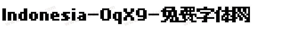 Indonesia-0qX9字体转换