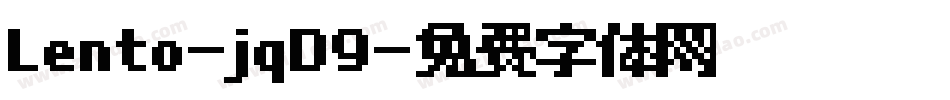 Lento-jqD9字体转换