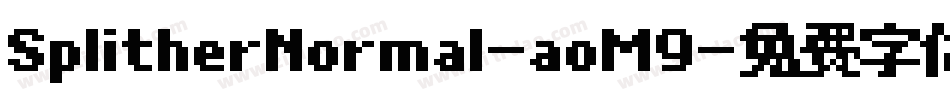 SplitherNormal-aoM9字体转换