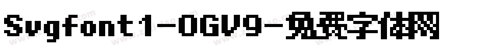 Svgfont1-0GV9字体转换