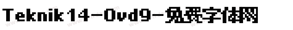 Teknik14-0vd9字体转换