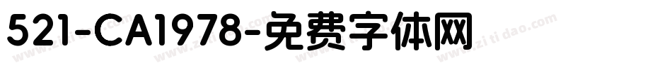 521-CA1978字体转换