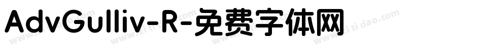 AdvGulliv-R字体转换