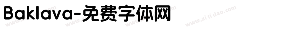 Baklava字体转换