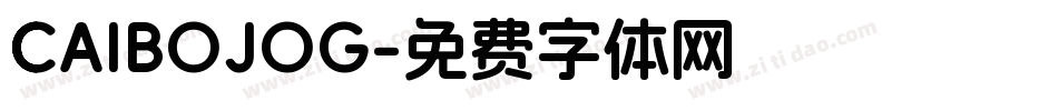 CAIBOJOG字体转换