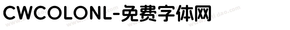 CWCOLONL字体转换