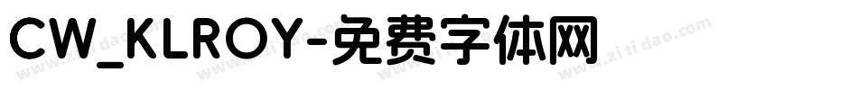CW_KLROY字体转换