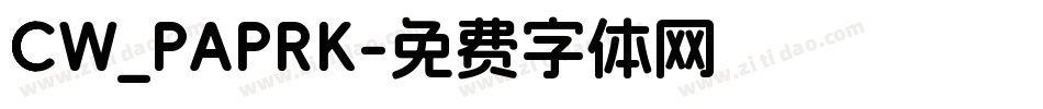 CW_PAPRK字体转换