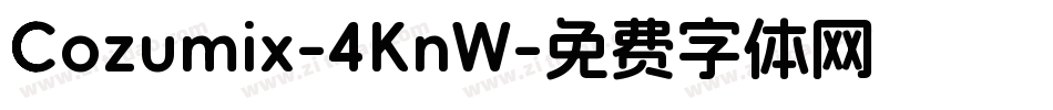 Cozumix-4KnW字体转换