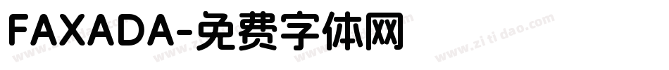 FAXADA字体转换