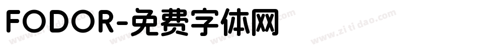 FODOR字体转换