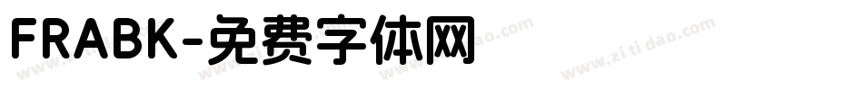 FRABK字体转换