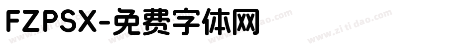 FZPSX字体转换