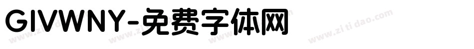 GIVWNY字体转换