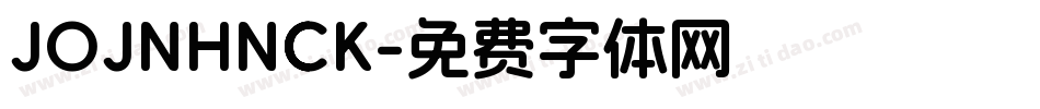JOJNHNCK字体转换
