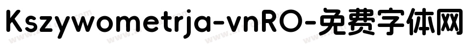 Kszywometrja-vnRO字体转换