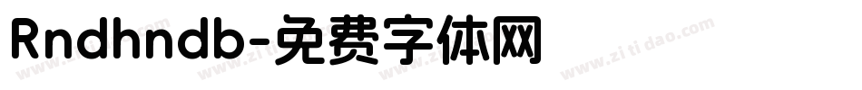 Rndhndb字体转换