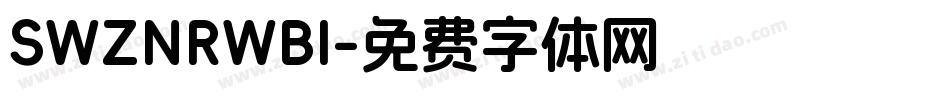 SWZNRWBI字体转换