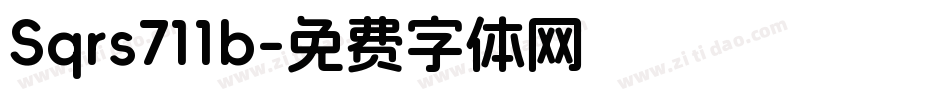 Sqrs711b字体转换