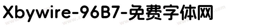 Xbywire-96B7字体转换