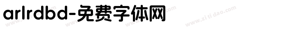 arlrdbd字体转换