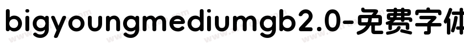 bigyoungmediumgb2.0字体转换
