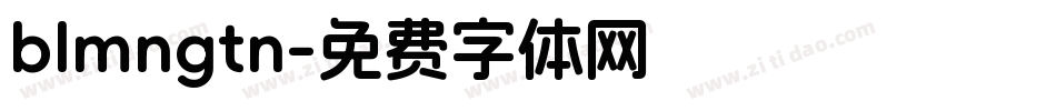 blmngtn字体转换