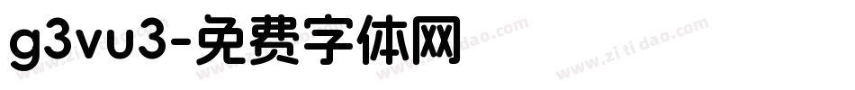 g3vu3字体转换