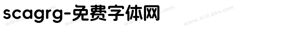 scagrg字体转换