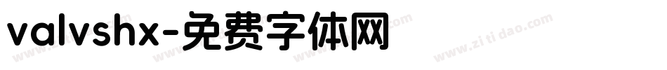 valvshx字体转换
