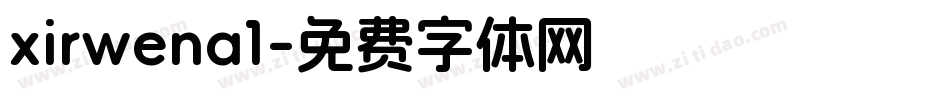 xirwena1字体转换