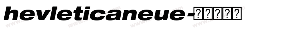 hevleticaneue字体转换