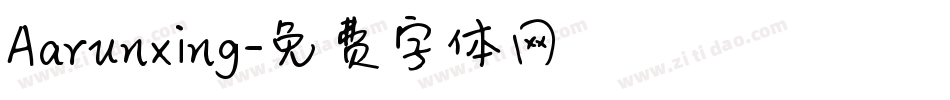 Aarunxing字体转换
