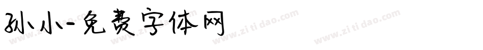 孙小字体转换