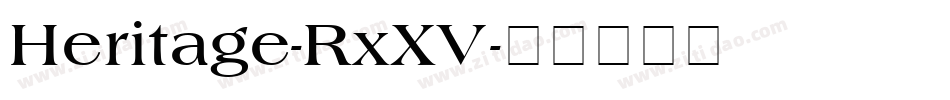 Heritage-RxXV字体转换